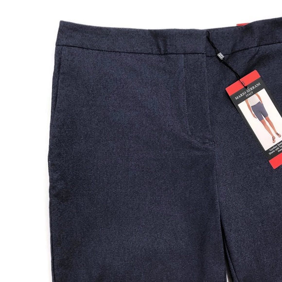 MARIO SERRANI Italy Dark Blue Bermuda Shorts Sz 8 - Picture 5 of 16